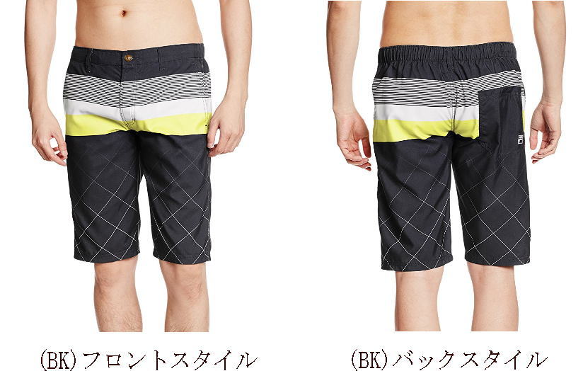 【返品・交換不可】FILA SWIM バイアスチェック切替 撥水 街パン フィラ サーフパンツ 水陸両用 サーフトランクス メンズ ハーフパンツ インナーパンツ付き 水着 海パン 撥水街パン 海水パンツ プール 海水浴 夏 インナーショーツ付 水泳 プール 426-219【実店舗共通在庫】