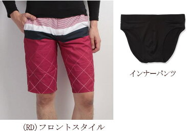 【返品・交換不可】FILA SWIM バイアスチェック切替 撥水 街パン フィラ サーフパンツ 水陸両用 サーフトランクス メンズ ハーフパンツ インナーパンツ付き 水着 海パン 撥水街パン 海水パンツ プール 海水浴 夏 インナーショーツ付 水泳 プール 426-219【実店舗共通在庫】