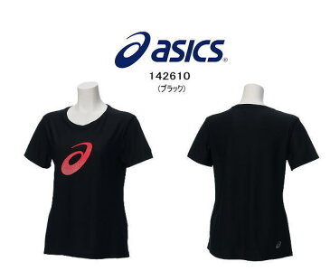 ASICS アシックス レディース Tシャツ バレーボール 女性用 スポーツウェア トレーニングウェア プラクティスシャツ 142610 婦人 半袖シャツ ビッグロゴ トップス 練習着 ★2800