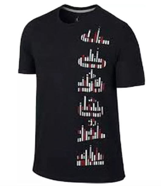 NIKE ナイキ エアジョーダン ラインズTシャツ バスケットウェア メンズ ウェア Tシャツ ブラック JORDAN AJ Lines Tee バスケットボールウェア USサイズ ジョーダン ラインズT 619929 010 ★3300 返品交換不可