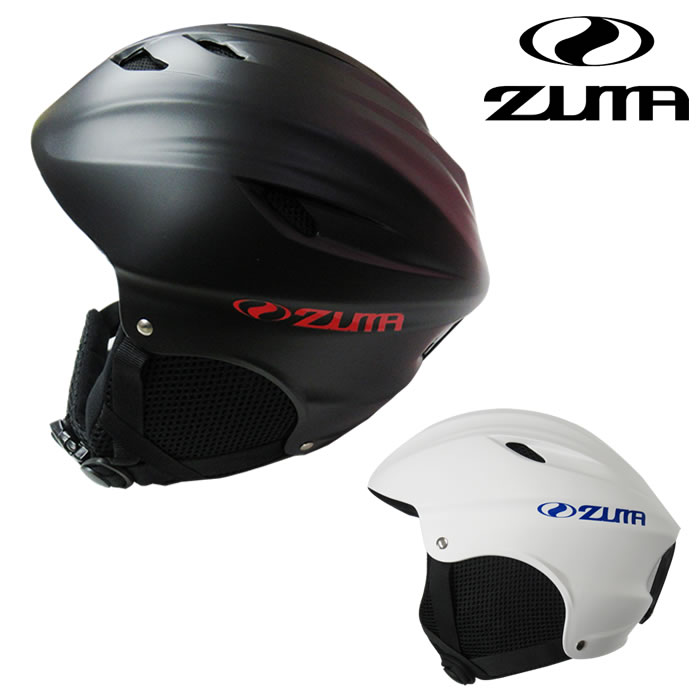 ZUMA ツマ スノーヘルメット M 54-58cm L 58-62cm ZH-AD アジャスターベルト サイズ調整可 ゴーグルストッパー付 スキー ヘルメット【即納OK】スノーボード ヘルメット メンズ ブラック ホワイ…