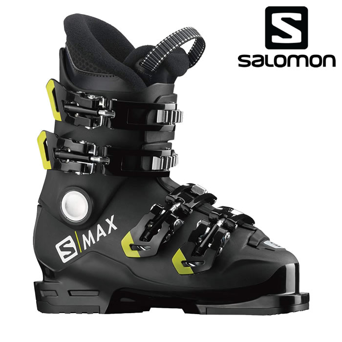 サロモン スキーブーツ ジュニア S/MAX 60T M (Black/Acid Green)スキーブーツ 旧モデルSALOMON SMAX L408775 スキーブーツ 18 19 20