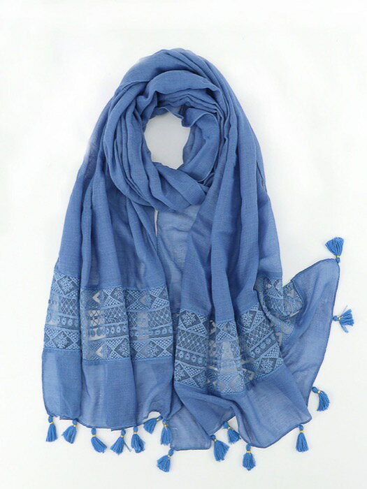 [ 8日から12日程度でお届け予定 ] アクセサリー レディース スカーフ ボヘミアン風 女性用 1枚 シンプ..