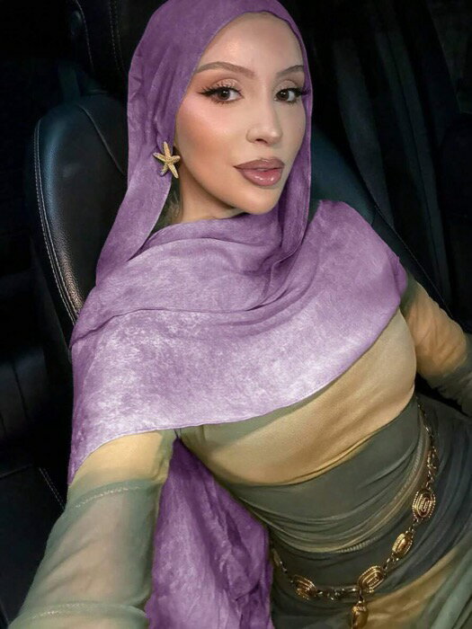 [ 8日から12日程度でお届け予定 ] アクセサリー レディース スカーフ 1枚 プリント ヒジャブ、エレガン..