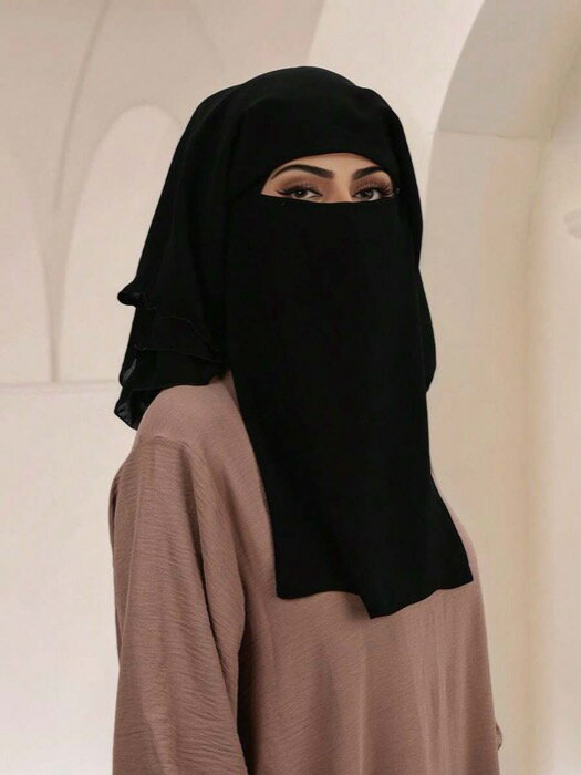 [ 8日から12日程度でお届け予定 ] アクセサリー レディース スカーフ 1個 女性用ムスリム3層ベール、ソ..