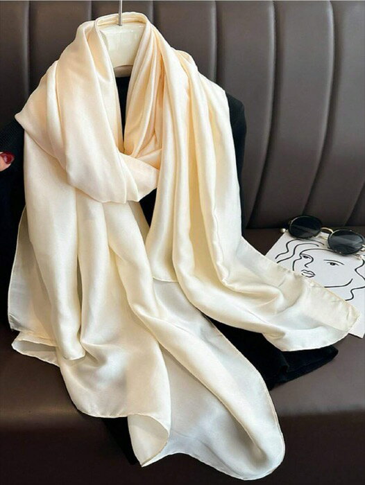 [ 8日から12日程度でお届け予定 ] アクセサリー レディース スカーフ 1枚 新作 シルクサテン グラデーション ハンドペイント スカーフ ショール バンダナ ヘアバンド ファッション ヘアバンド 冬 秋(4)