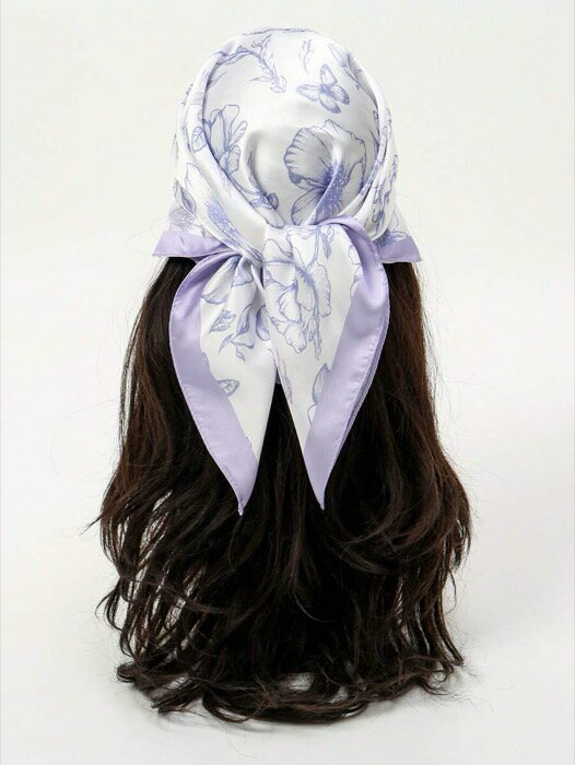 [ 8日から12日程度でお届け予定 ] アクセサリー レディース スカーフ 1枚 シンプル プリント 70*70cm ..