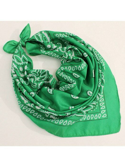 [ 8日から12日程度でお届け予定 ] アクセサリー レディース スカーフ 植物柄ボヘミアン風正方形スカー..