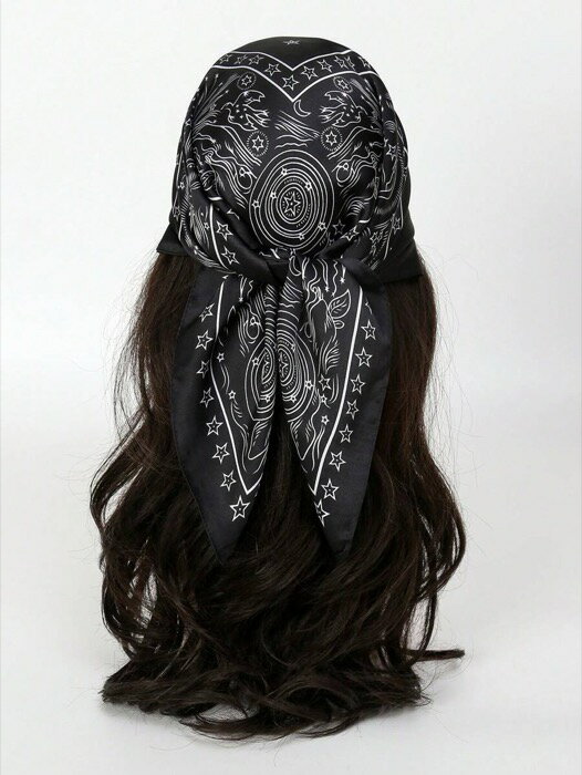 [ 8日から12日程度でお届け予定 ] アクセサリー レディース スカーフ 1枚 レディース サテン バンダナ ..