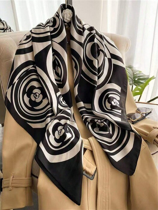 [ 8日から12日程度でお届け予定 ] アクセサリー レディース スカーフ 1枚 レディース バンダナ サテン..