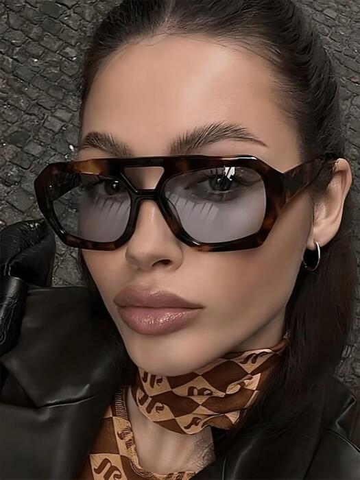 [ 8日から12日程度でお届け予定 ] アクセサリー レディース アイアクセサリー 1個 非対称 ダブルビーム Y2Kファッション女性用サングラス、レディース用アクセサリー、サングラス、シェード、ベーシック、秋冬のレディースアウトフィット、ビジネスカジュ