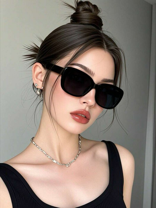 [ 8日から12日程度でお届け予定 ] アクセサリー レディース アイアクセサリー レトロ幾何学フレーム ブラック ファッショングラス レディース、クラシックプラスチックスタイル アウトドア、トラベル、ビーチ、ホリデー、カジュアル デイリーウェア、夏のビ