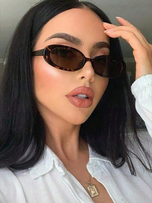 [ 8日から12日程度でお届け予定 ] アクセサリー レディース アイアクセサリー 1個 レディース オーバル型 ファッションメガネ、新作 Y2K スモールフレームデザイン