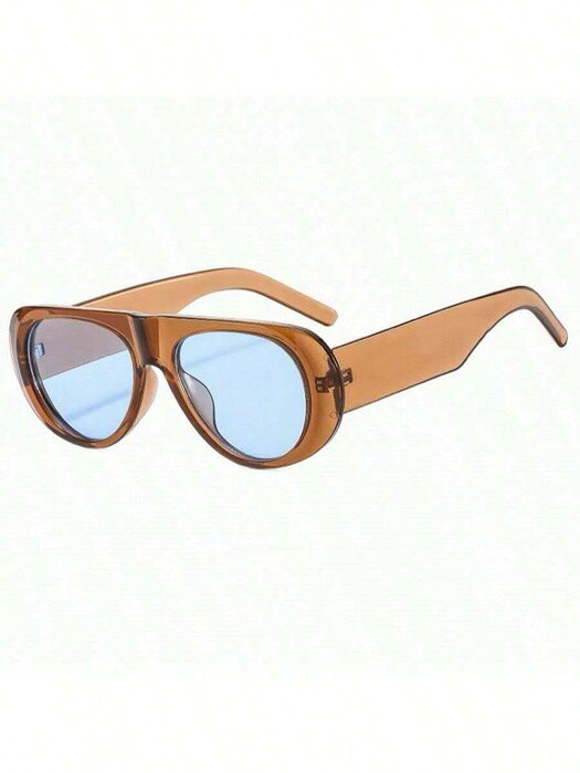 [ 8日から12日程度でお届け予定 ] アクセサリー レディース アイアクセサリー 1個 オーバーサイズ オーバル ファッショングラス、ミニマリスト ヴィンテージ ユニセックス ハイエンド デザイン シールドシェイプサングラス