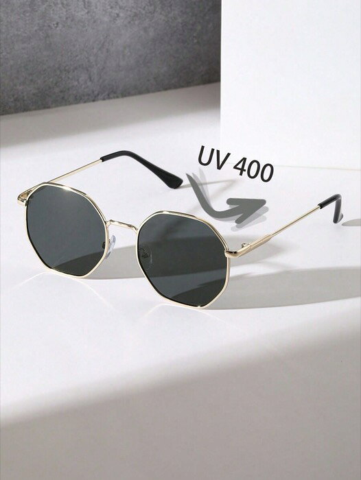 [ 8日から12日程度でお届け予定 ] アクセサリー レディース アイアクセサリー 1個 レディースジオメトリックフレームUV400サングラス、アウトドア、バケーション、デイリーアクセサリー、ハロウィーン、ビーチアクセサリー、レディースサングラス、サング