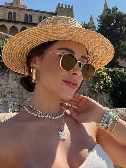 [ 8日から12日程度でお届け予定 ] アクセサリー レディース アイアクセサリー 1組 レトロラウンドフレ..