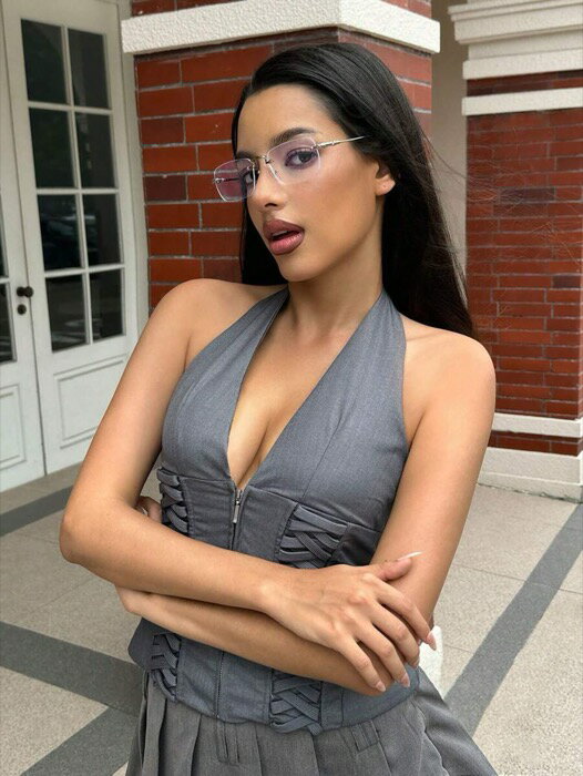 [ 8日から12日程度でお届け予定 ] アクセサリー レディース アイアクセサリー 1個 メタルフレームレス ..