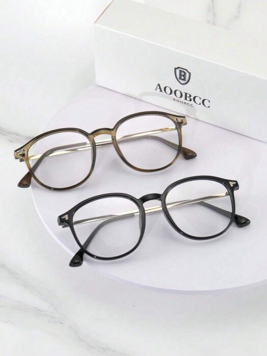 [ 8日から12日程度でお届け予定 ] アクセサリー レディース アイアクセサリー 112個 メガネ、軽量TR90フレーム、ビンテージラウンド光学メガネ、眼鏡フレーム