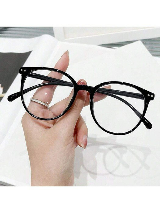 [ 8日から12日程度でお届け予定 ] アクセサリー レディース アイアクセサリー 1ペア レディース ラウンドフレーム ファッション メガネ デイリーユース ハロウィン用