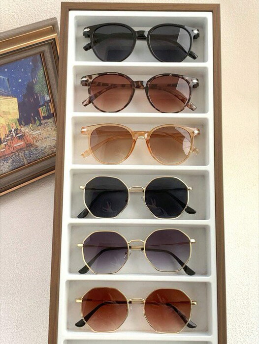 [ 8日から12日程度でお届け予定 ] アクセサリー レディース アイアクセサリー セット 6個 リベット装飾 ポリゴナル デザイン ファッションサングラス 女性用 夏 ビーチ 外出 旅行