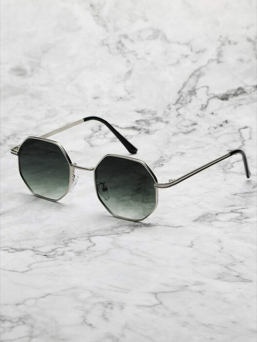 [ 8日から12日程度でお届け予定 ] アクセサリー メンズ アイアクセサリー 1個 ユニセックス メタル多角形デコレーション ファッショナブルカジュアルファッショングラス、ハロウィン ビーチアクセサリー、グラサン、ストリートスタイルや、セーター、ジャケ(4)