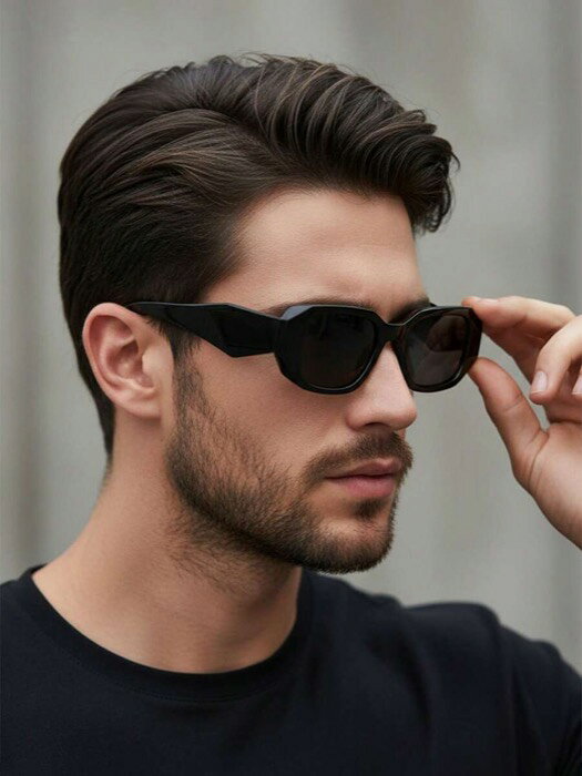 [ 8日から12日程度でお届け予定 ] アクセサリー メンズ アイアクセサリー 男性用 長方形 小型フレーム スクエアプラスチックファッショングラス、ファッションクラシックスタイル、アウトドア、旅行、ビーチ、カジュアル、夏、運転、夏のビーチバケーション、