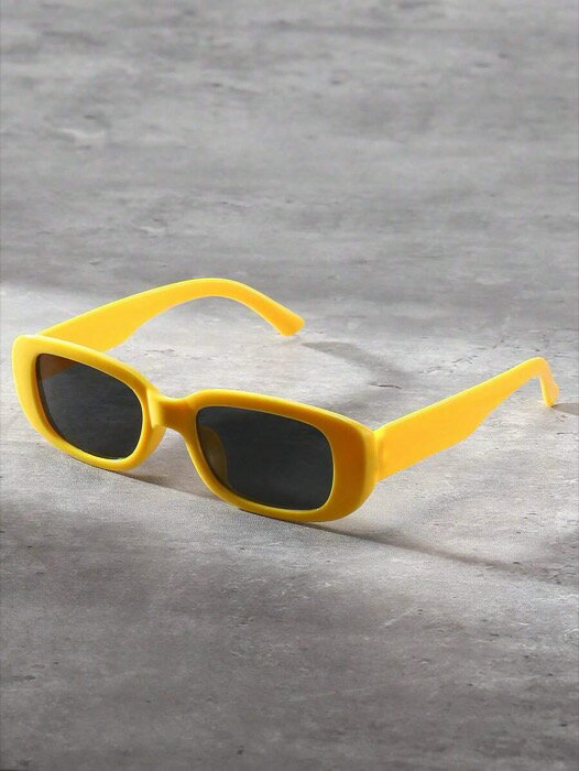 [ 8日から12日程度でお届け予定 ] アクセサリー メンズ アイアクセサリー 1個 ユニセックス ファッション レトロ スクエア Y2K ファッショングラス ビーチ、写真撮影、デイリーユース用 ストリートシェード アクセサリー ビーチアクセサリー サン