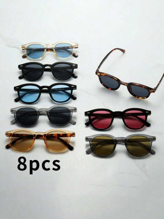 [ 8日から12日程度でお届け予定 ] アクセサリー メンズ アイアクセサリー 1個 メンズキャットアイ スモールフレーム ラグジュアリーファッショングラス(旅行、運転、アウトドアスポーツ、日常使いに適しています)(4)