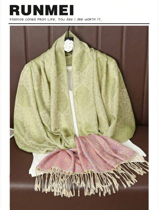 [ 8日から12日程度でお届け予定 ] アクセサリー レディース スカーフ 1枚 カシューナッツ柄 ファッショ..