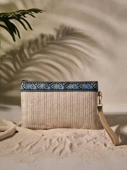 [ 8日から12日程度でお届け予定 ] バッグ レディース クラッチバッグ スタイリッシュなジオメトリック..