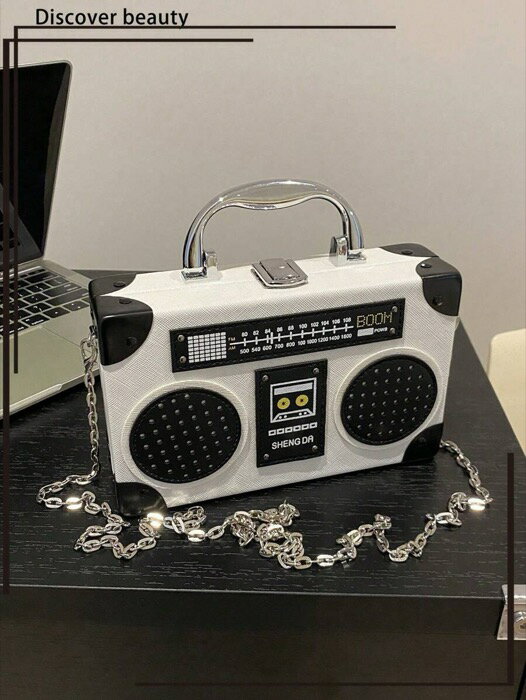 [ 8日から12日程度でお届け予定 ] バッグ レディース ハンドルバッグ 1個 新型ラジオ型ハンドバッグ、..