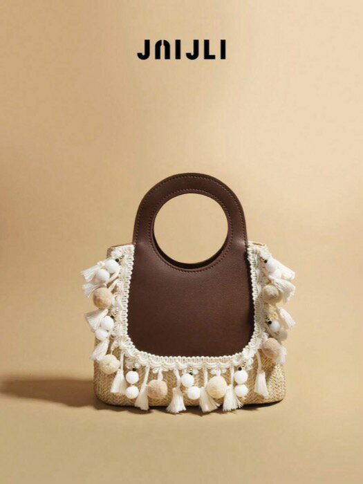 [ 8日から12日程度でお届け予定 ] バッグ レディース ハンドルバッグ 1個 ヴィンテージ ボヘミアン風 ..