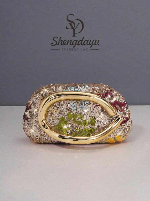 [ 8日から12日程度でお届け予定 ] バッグ レディース ドレスバッグ 1個 キラキラ スパンコール エレガ..