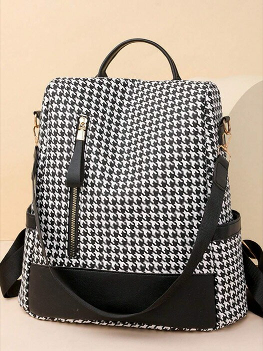 [ 8日から12日程度でお届け予定 ] バッグ レディース バックパック 防犯機能付き カラーブロック バッ..