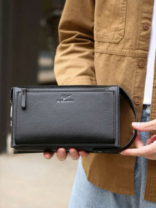 [ 8日から12日程度でお届け予定 ] バッグ メンズ ハンドバッグ プラスサイズ メンズ長財布 本革クラッ..