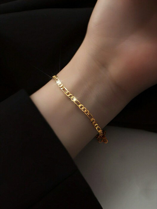 [ 8日から12日程度でお届け予定 ] ジュエリー レディース ブレスレット チェーン 1個 ハンドメイド S925スターリングシルバー ジオメトリックチェーンブレスレット、ファッショナブルな優雅さを演出、高品質ジュエリー、女性の日常、オフィス、パーティ