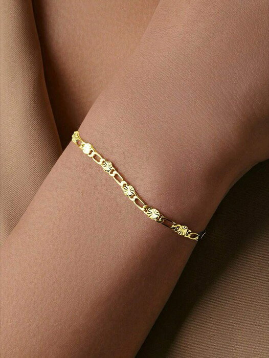 [ 8日から12日程度でお届け予定 ] ジュエリー レディース ブレスレット チェーン 1個 925シルバー エレガントな花チャームブレスレット ヒップホップジュエリー