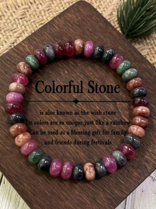 [ 8日から12日程度でお届け予定 ] ジュエリー レディース ブレスレット ビーズ マルチカラートルマリン..