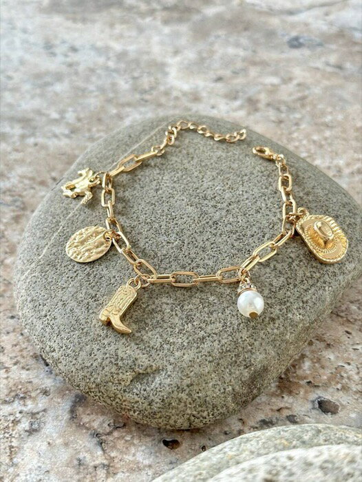 [ 8日から12日程度でお届け予定 ] ジュエリー レディース ブレスレット チェーン 1個 西部劇カウボーイ..