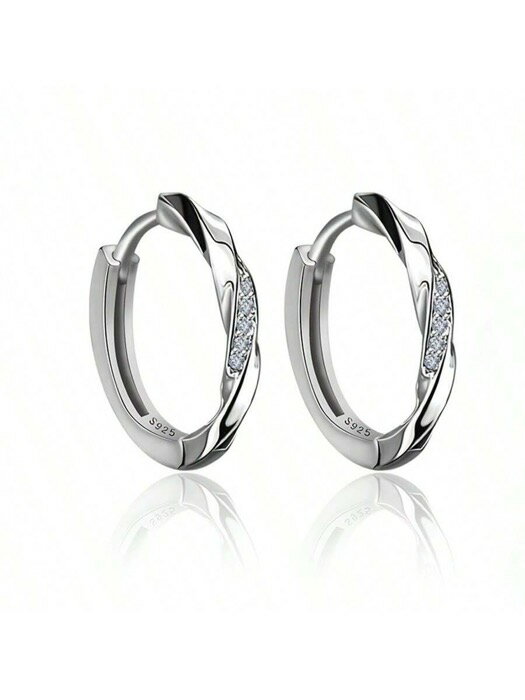 [ 8日から12日程度でお届け予定 ] ジュエリー レディース イヤーアクセサリー 925スターリングシルバー 最小限キュービックジルコニア レディースピアス