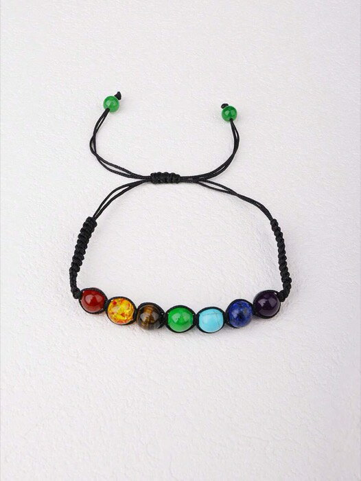 [ 8日から12日程度でお届け予定 ] ジュエリー レディース ブレスレット ビーズ 1個 7チャクラビーズブ..