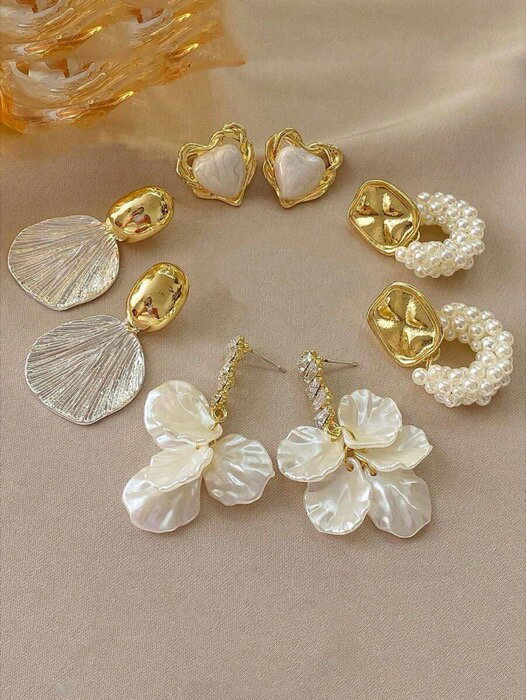 [ 8日から12日程度でお届け予定 ] ジュエリー レディース イヤーアクセサリー セット 4組セット エレガ..