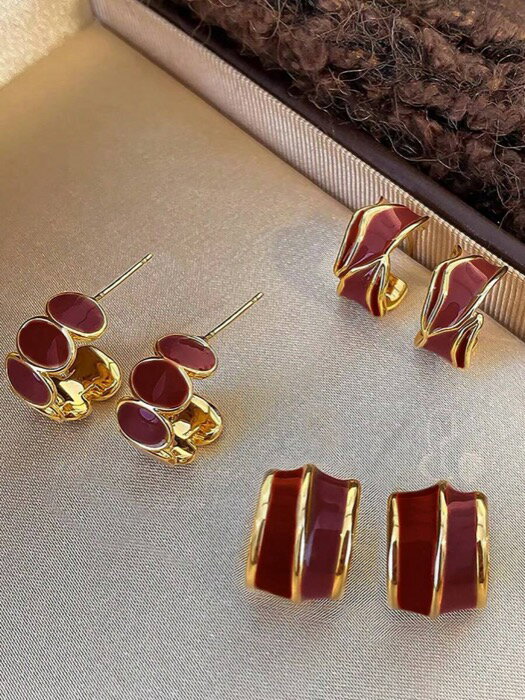 [ 8日から12日程度でお届け予定 ] ジュエリー レディース イヤーアクセサリー セット 3ペア ミニマリス..