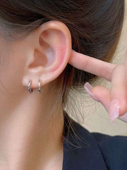 [ 7日から10日程度でお届け予定 ] ジュエリー レディース イヤーアクセサリー ミニマリスト フープピアス