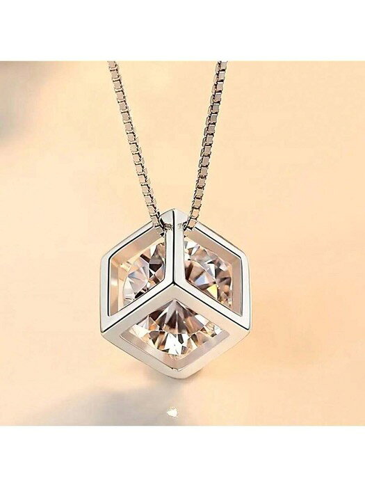 [ 8日から12日程度でお届け予定 ] ジュエリー レディース ネックレス ペンダント ラブキューブ ペンダ..