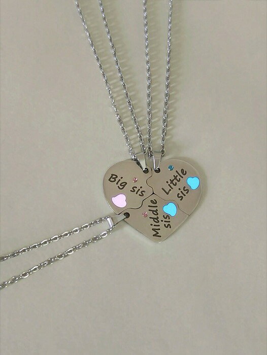 [ 8日から12日程度でお届け予定 ] ジュエリー レディース ネックレス セット 3点セット 姉妹 ラブリー ..