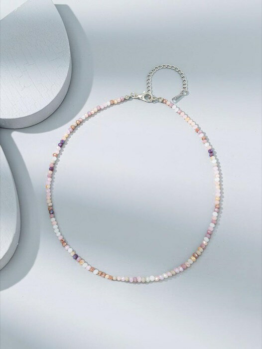 [ 8日から12日程度でお届け予定 ] ジュエリー レディース ネックレス ビーズ 1個 ミックスカラー クリスタルビーズネックレス (ランダムビーズ)