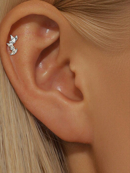 [ 8日から12日程度でお届け予定 ] ジュエリー レディース イヤーアクセサリー 1個 925 スターリングシルバー マーキス スタッド フラットバック 軟骨 ヘリックス ピアス ジュエリー レディース デイリーウェア ウェディング パーティー 婚約