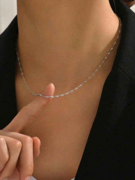 [ 8日から12日程度でお届け予定 ] ジュエリー メンズ ネックレス 1個 ファッション レディース バケーション ウォーターウェーブチェーン