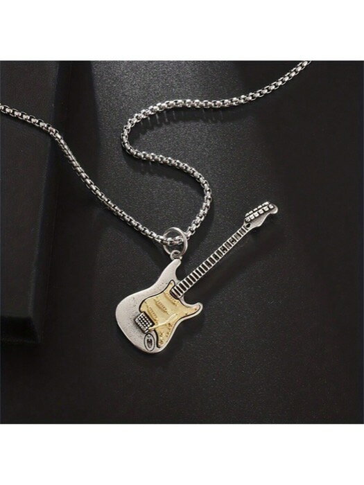 [ 8日から12日程度でお届け予定 ] ジュエリー メンズ ネックレス ロックミュージックギターペンダント..